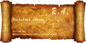 Reichel Atos névjegykártya